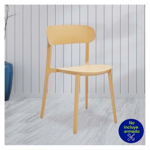 Silla Amarillo Pp 52X48X78 Cm - Z