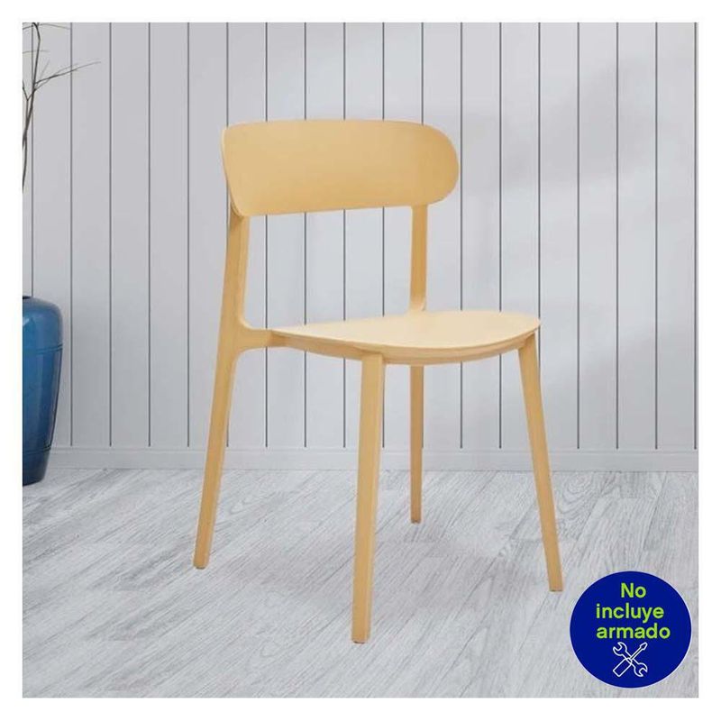 Silla-Amarillo-Pp-52X48X78-Cm---Z