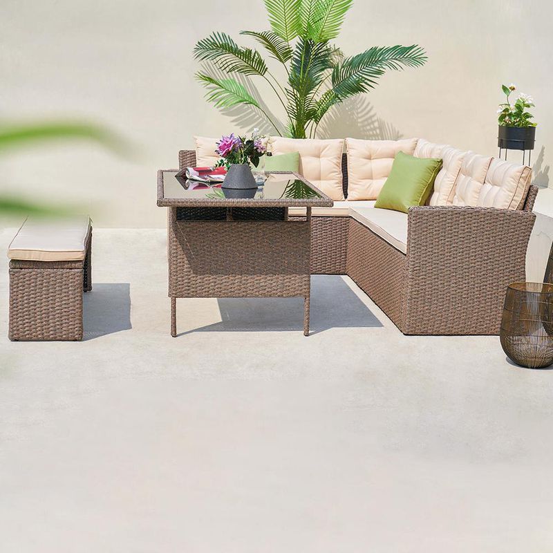 Juego-De-Sofas-Y-Mesa-Tipo-Ratan-Para-Exterior