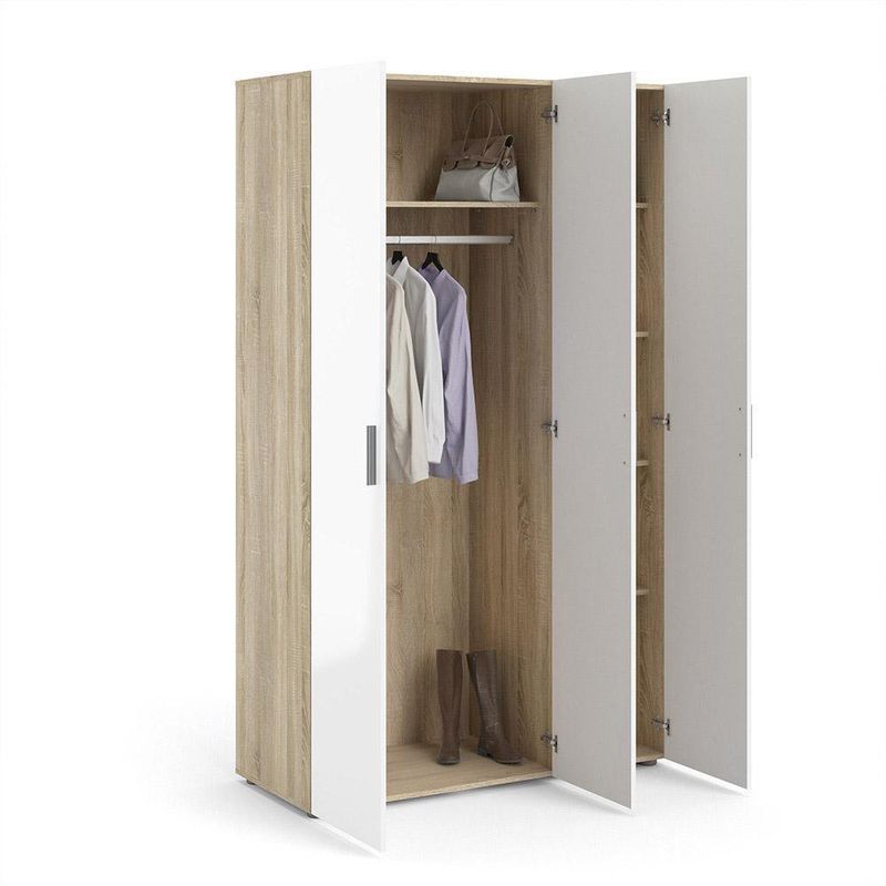 Armario-Grande-Blanco-y-Beige-201-Cm---Tvilum