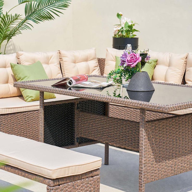 Juego-De-Sofas-Y-Mesa-Tipo-Ratan-Para-Exterior