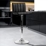 Banco para Bar con Respaldo Negro - Z