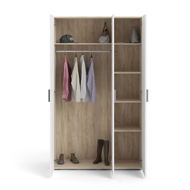 Armario-Grande-Blanco-y-Beige-201-Cm---Tvilum