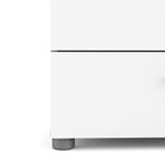 Gavetero De 8 Cajones Blanco Y Beige 140x40.25x81.7 Cm - Tvilum