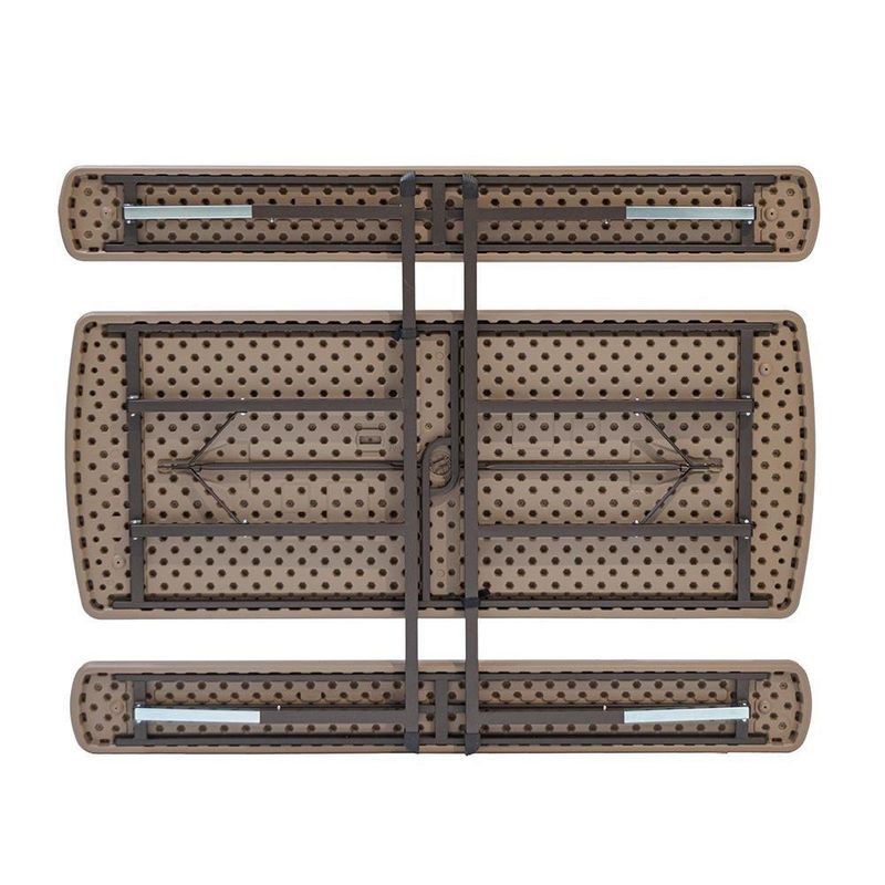 Set De Mesa Y Banca Plegable Montana 182.8x144x74.6 Cm - Newstorm