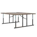 Set De Mesa Y Banca Plegable Montana 182.8x144x74.6 Cm - Newstorm