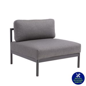 Sillón Exterior Idun 1 Plaza Negro