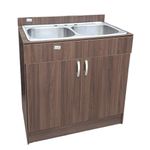 Mueble-de-Cocina-con-Lavatrastos-Doble-Fosa-Nogal-Paramo