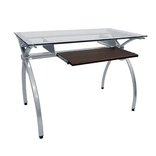 Escritorio con Top de Vidrio Gris Jose