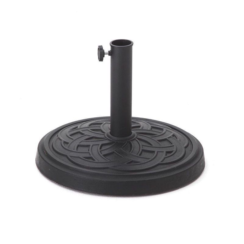 Base Negra De Sombrilla De Exterior 18 Plg - Living Accents