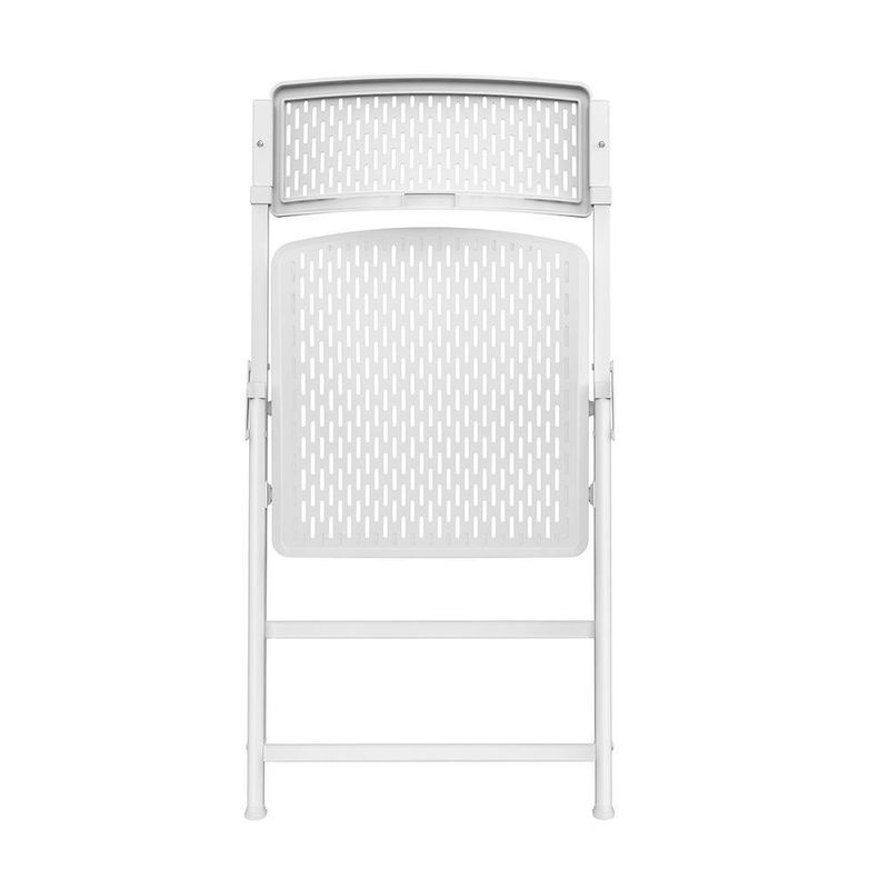 Silla Plegable Aida Blanca 50.6x52.1x81 Cm - Newstorm