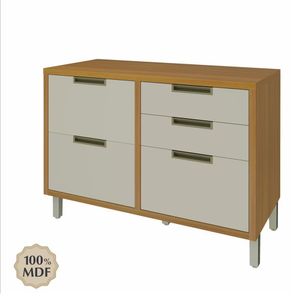 Gabinete Base Impera Café y Blanco 120X52X86 Cm -  Z