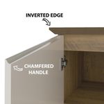 Bufetera Café y Blanca 110X41.5X80 Cm - Z