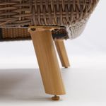 Set De Mueble Esquina De Ratán Y Aluminio 3 Pzas - Naterial