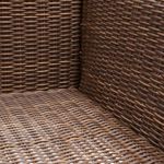 Set De Mueble Esquina De Ratán Y Aluminio 3 Pzas - Naterial