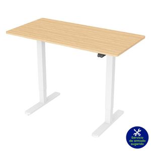 Escritorio de Altura Ajustable Eléctrico Beige
