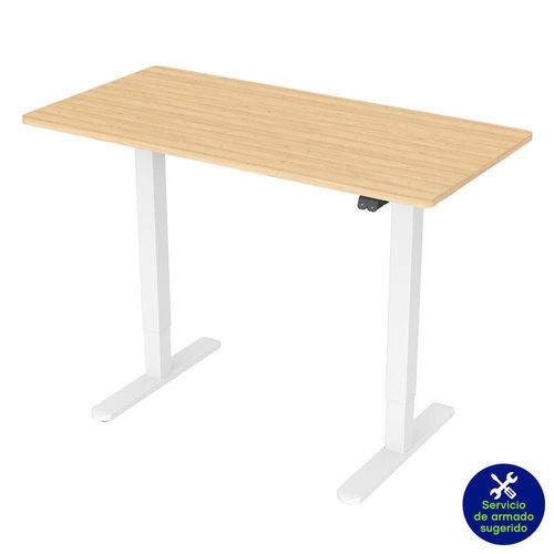 Escritorio de Altura Ajustable Eléctrico Beige
