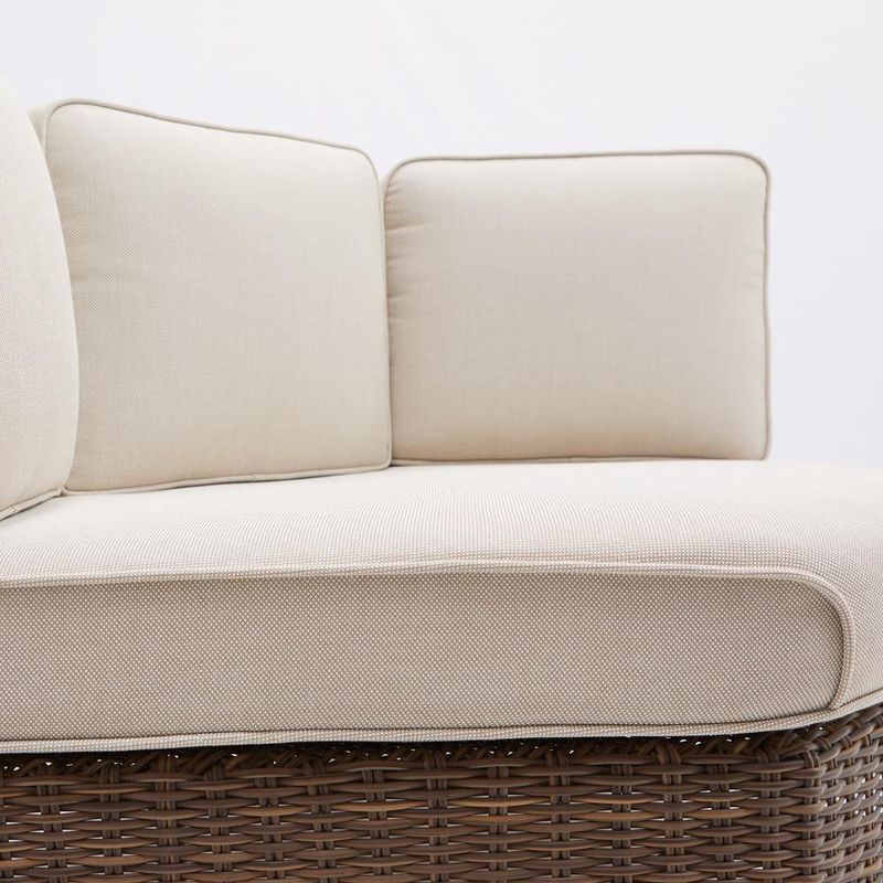 Set De Mueble Esquina De Ratán Y Aluminio 3 Pzas - Naterial