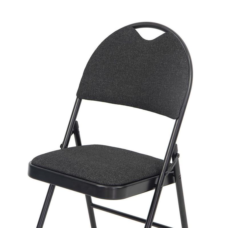 Silla Plegable Paula Gris Oscura 47X49X88.5 Cm - Z