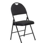 Silla Plegable Paula Gris Oscura 47X49X88.5 Cm - Z