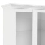 Vitrina Monet 2 Puertas Y 2 Cajones 42x96x201 Cm Blanca - Tvilum