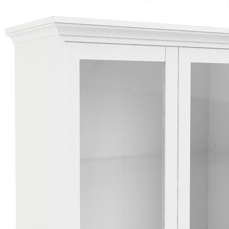 Vitrina Monet 2 Puertas Y 2 Cajones 42x96x201 Cm Blanca - Tvilum