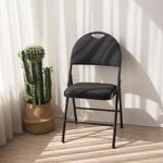 Silla Plegable Paula Gris Oscura 47X49X88.5 Cm - Z