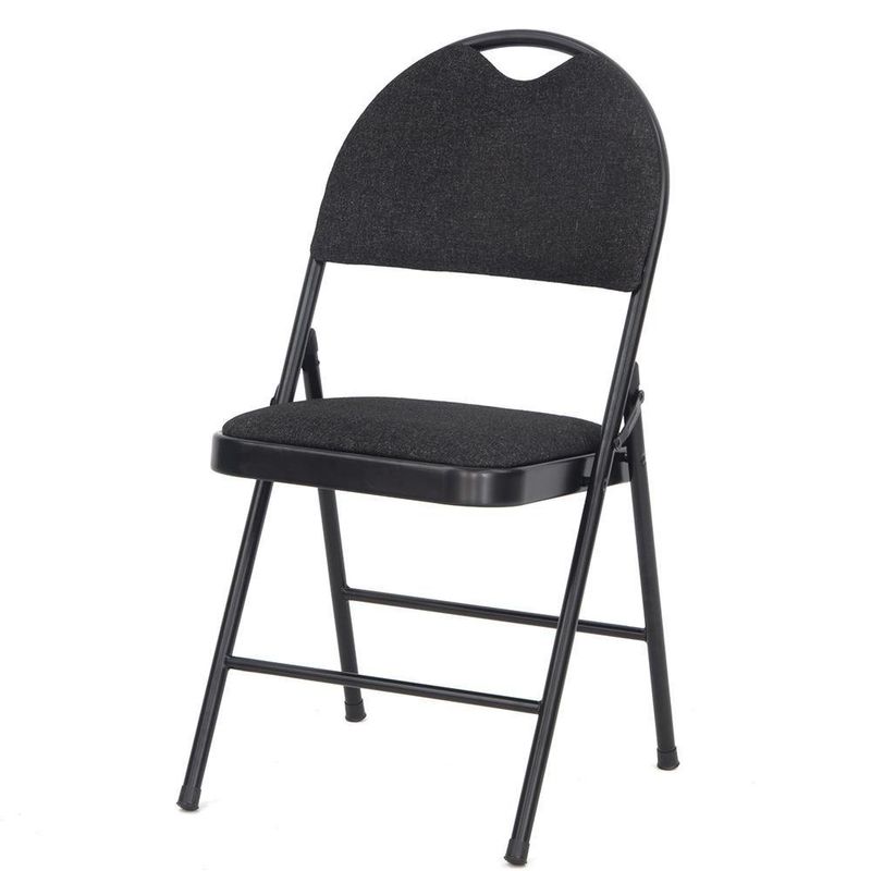 Silla Plegable Paula Gris Oscura 47X49X88.5 Cm - Z