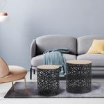 Set-de-2-Mesas-Auxiliares-de-Mdf-y-Metal-Negro---Zmobili