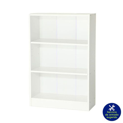 Librero Blanco de 3 Niveles