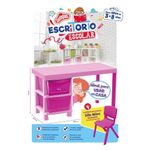 Escritorio-Infantil-Rosado-De-2-Gavetas---Guateplast