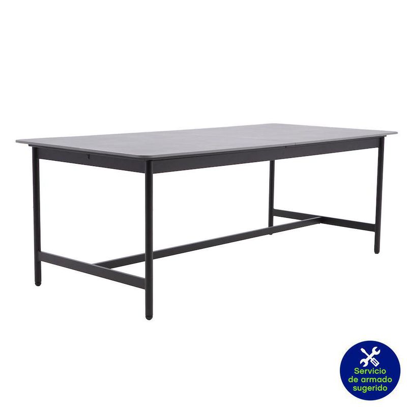 Mesa-de-Comedor-Extensible-Negra---Naterial