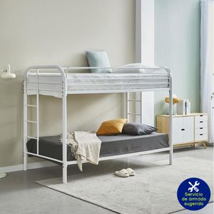 Litera Oasis de Metal Color Blanco