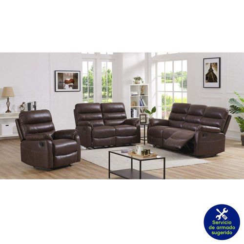 Sala Reclinable Tanis 3+2+1 Chocolate de 3 Pzas