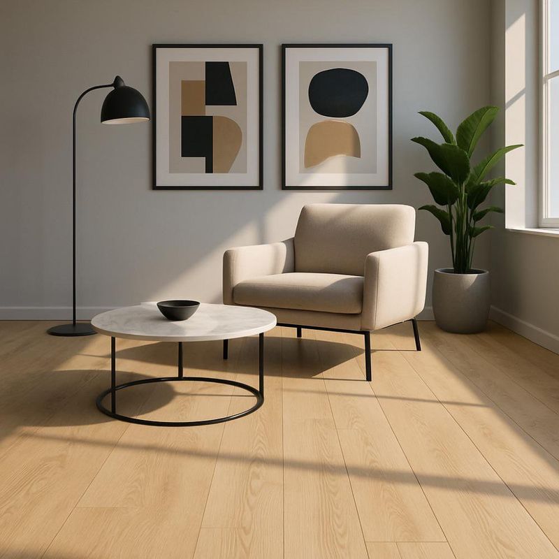 Piso Cerámico Lugano Beige 15 x 50 Cm