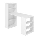 Escritorio Blanco con Librero Integrado