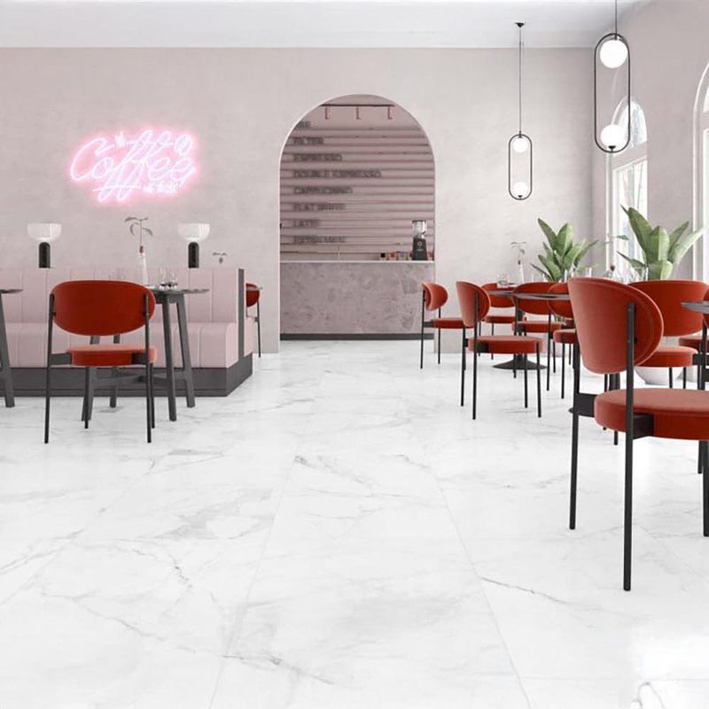 Caja de Piso Cerámico Pokhara Delhi Pulido Blanco 60X60 Cm