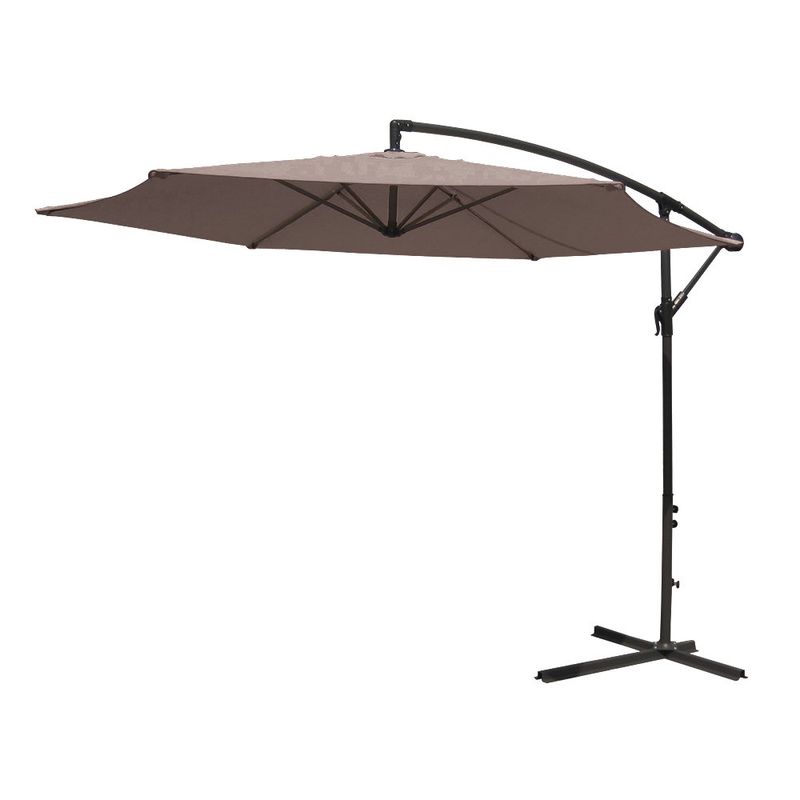 Sombrilla Banana De Exterior Color Taupe 3 M - Z