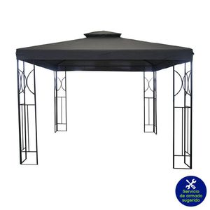 Toldo para Exterior con Columnas Metálicas