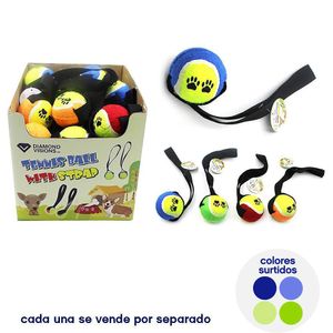Juguete para Perro Pelota con Correa Colores Surtidos