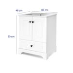 Vanity con Lavamanos y Almacenamiento Blanco Blair 24 Plg