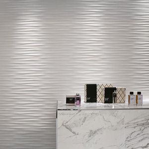 Azulejo 3D Wall Blade Blanco 40 x 80 Cm