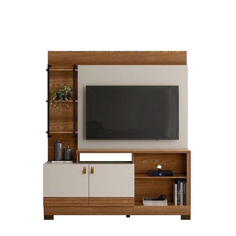 Mueble-Modular-Eris-Cafe-Y-Blanco-160x39x187-Cm---Zmobili