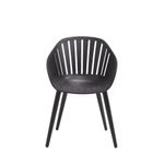 Silla de Aluminio Negra 54.4x54.8x79.8 Cm - Naterial