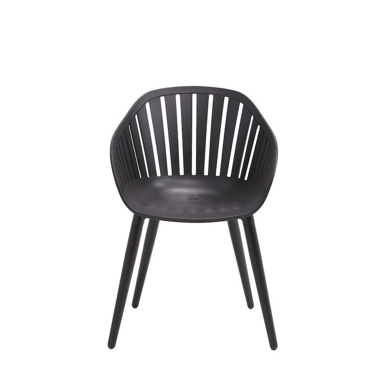 Silla de Aluminio Negra 54.4x54.8x79.8 Cm - Naterial