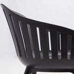 Silla de Aluminio Negra 54.4x54.8x79.8 Cm - Naterial