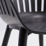 Silla de Aluminio Negra 54.4x54.8x79.8 Cm - Naterial