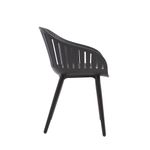 Silla de Aluminio Negra 54.4x54.8x79.8 Cm - Naterial