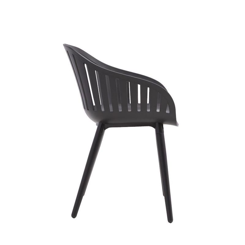 Silla de Aluminio Negra 54.4x54.8x79.8 Cm - Naterial