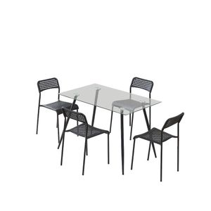 Set de Comedor de Vidrio Mariana para 4 Personas